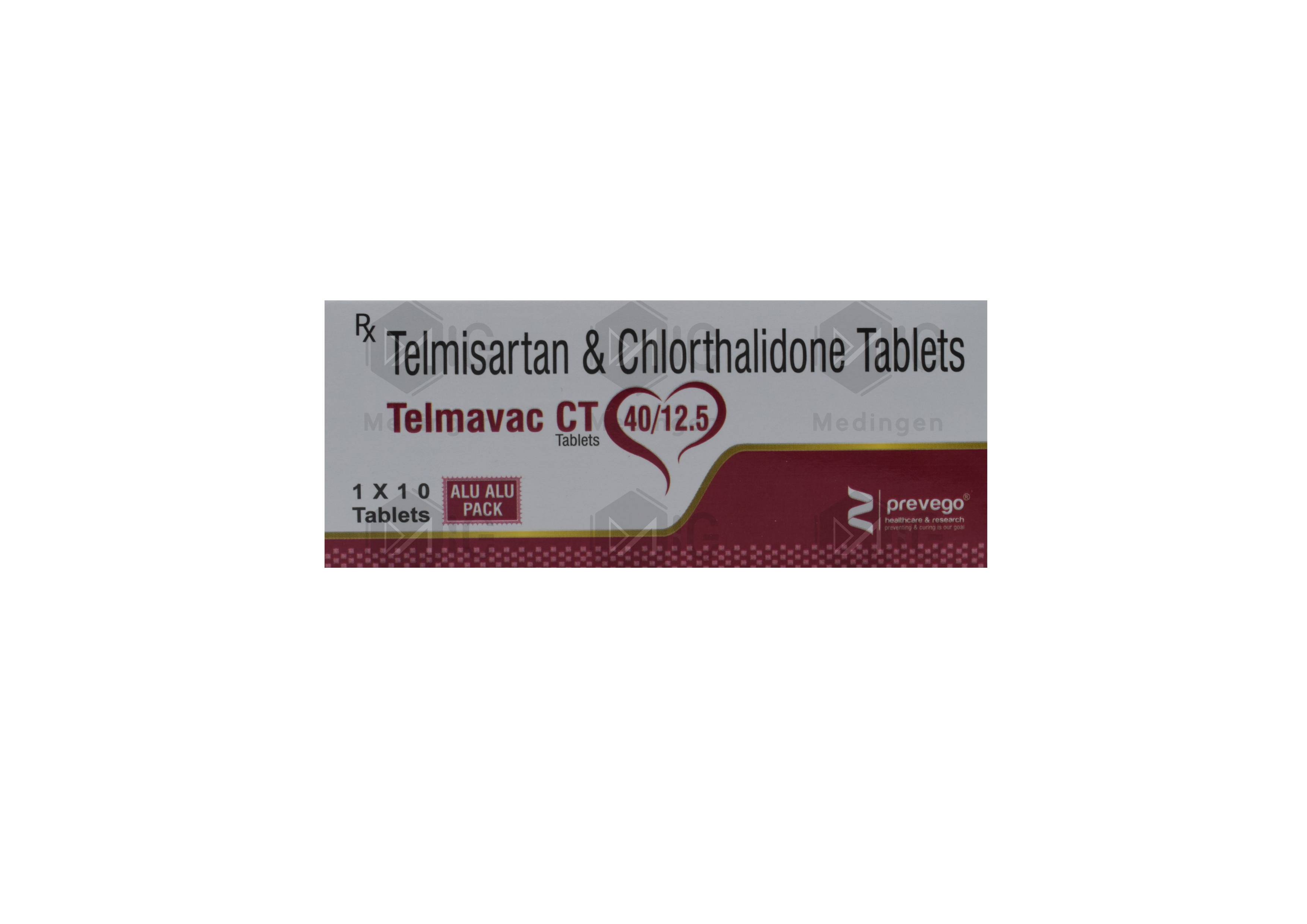 TELMAVAC CT 40/12.5MG